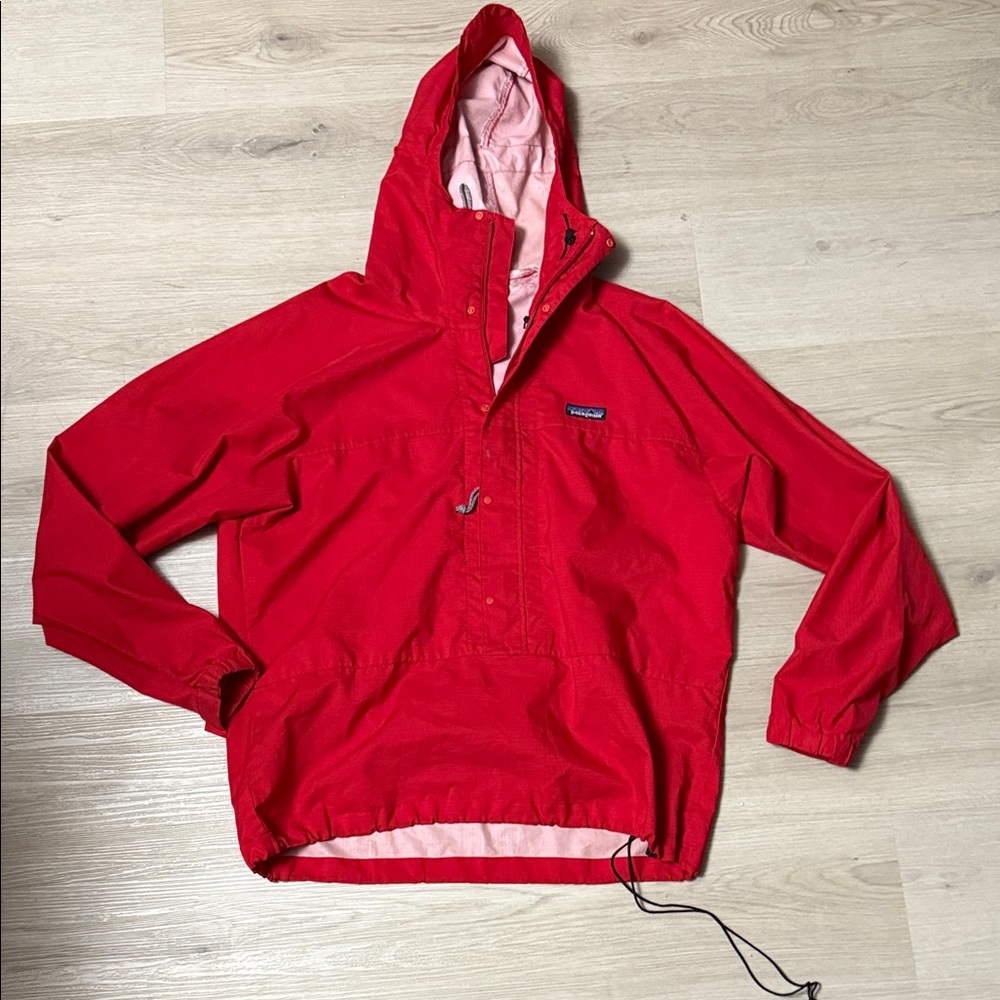Patagonia Red Hooded Ski Pullover Jacket